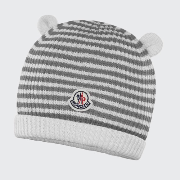 Babies Moncler beanie with ears - Picture 4 of 8